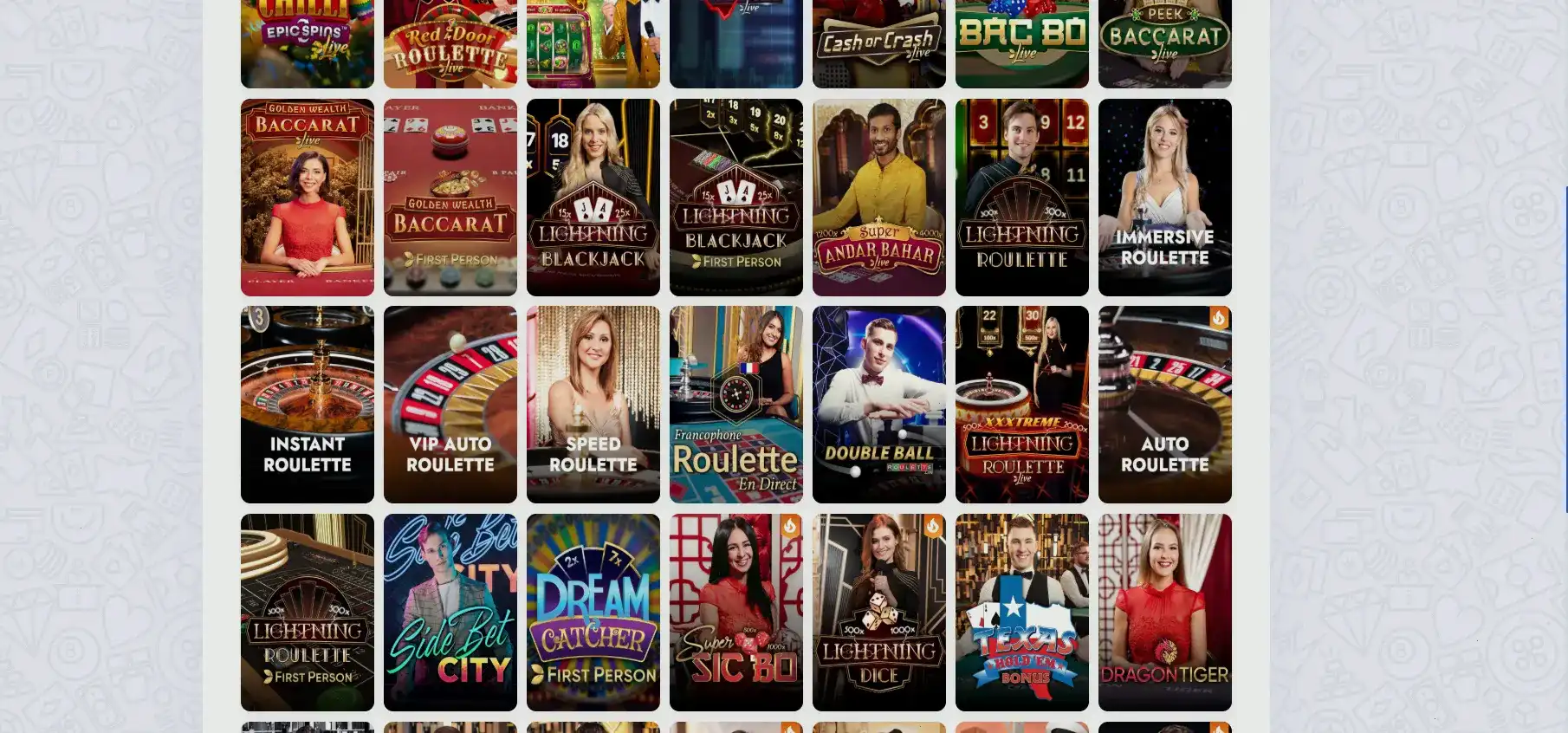 Мобильная версия Volna casino